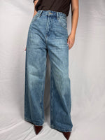 Pantalone Denim Tensione In Tasca Intrecciata Moro