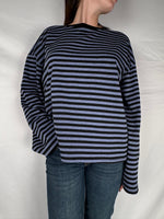 T-shirt Long Sleeve Righe Armonia Blu