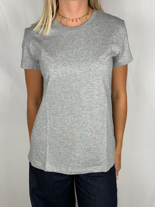 T-Shirt Basic Lumina Grigio Melange