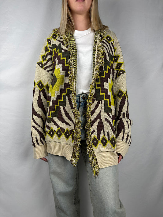 Cardigan Zebrato Beige Tensione-In