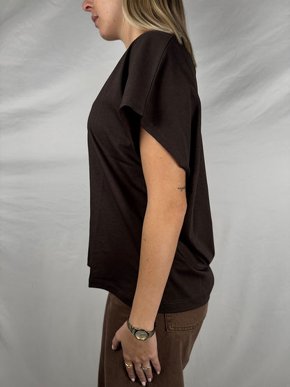 T-Shirt Scollo a V Over Moro Susy Mix