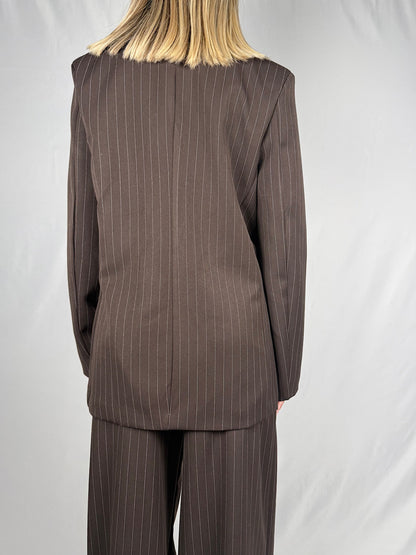 Giacca Gessata Armonia Marrone