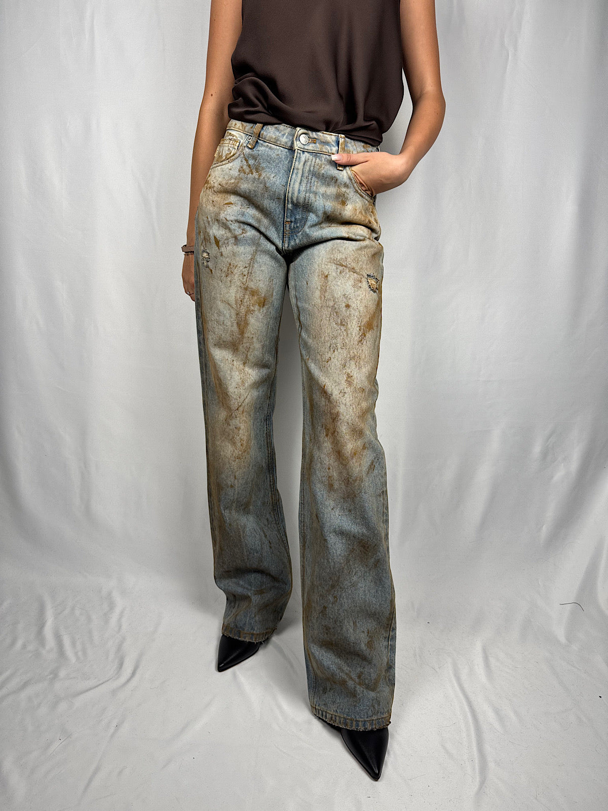 Jeans Alex Lavaggio Effetto Invecchiato Vicolo