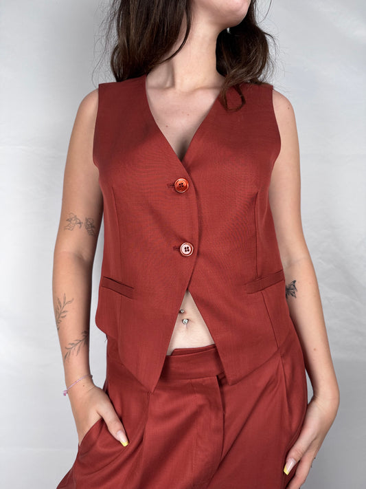 Gilet Vicolo Terracotta