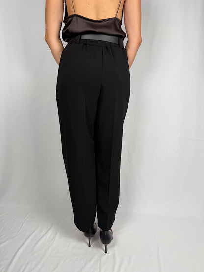 Pantalone con Cintura Tensione-In Nero