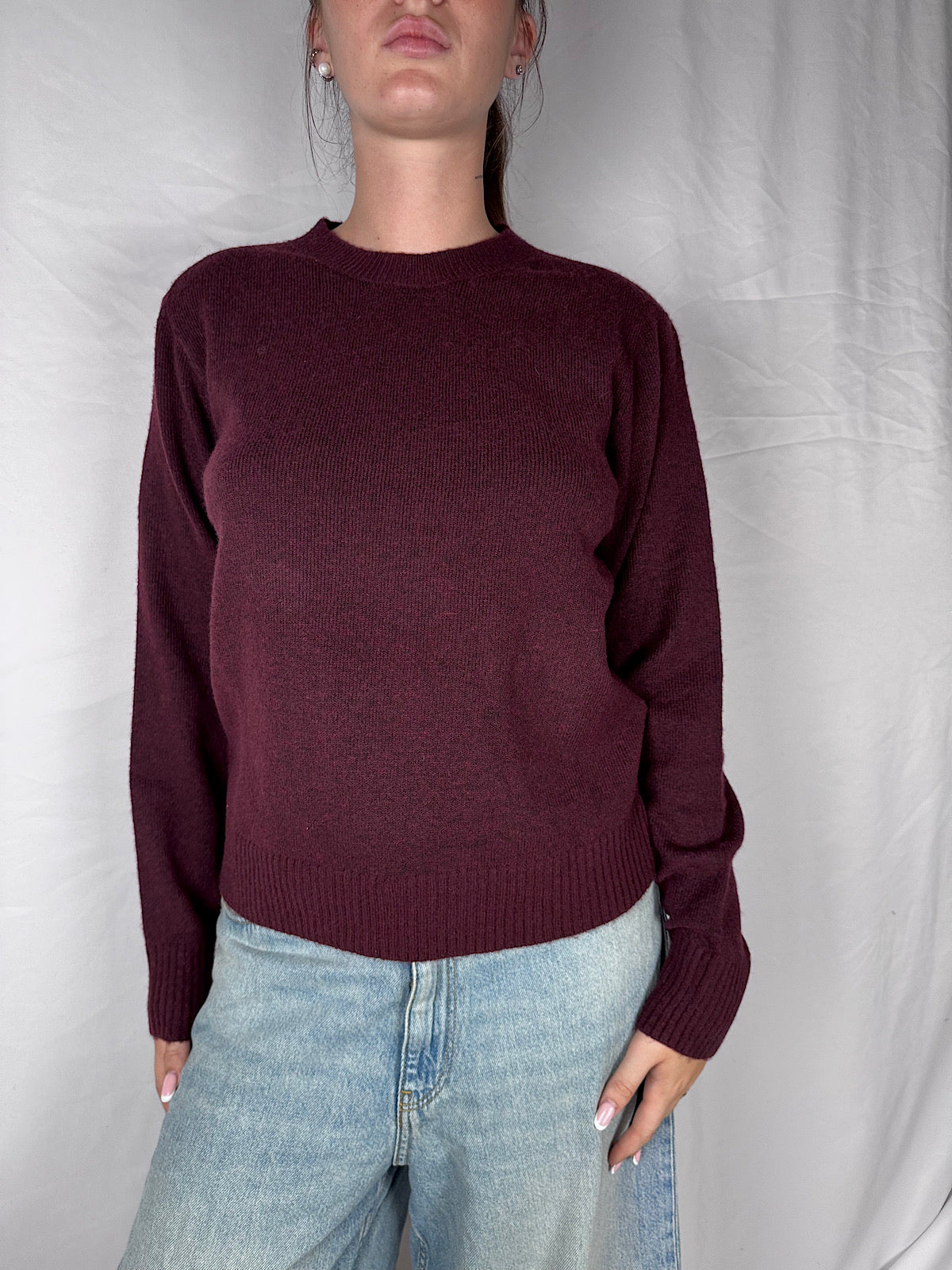Maglia Basic Girocollo JJXX Bordeaux