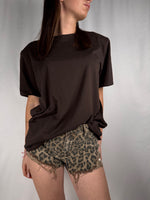 T-shirt con Spalline Imbottite Armonia Moro