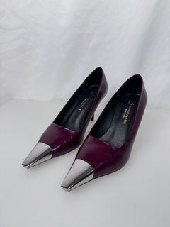 Decolletè Punta Metallica Divine Follie Bordeaux