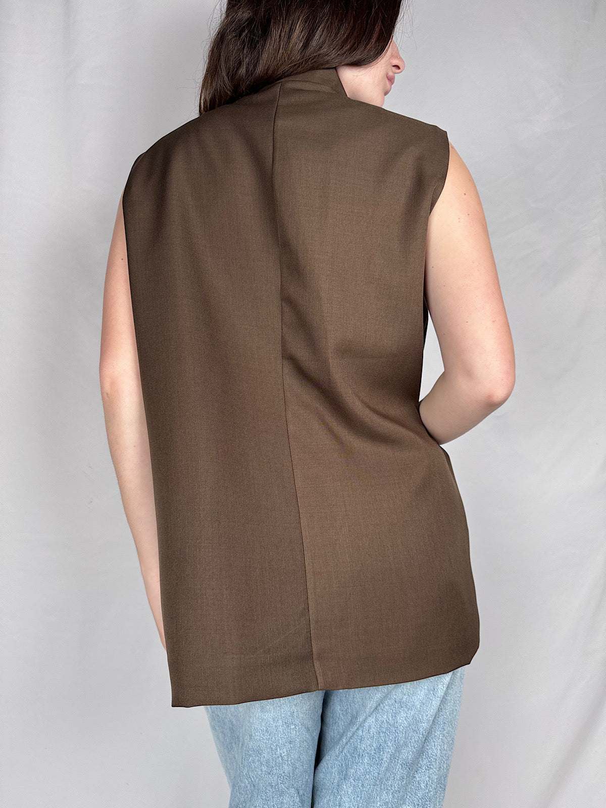 Gilet Con Bottone Armonia  Moro