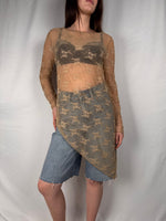 Maglia Pizzo Asimmetrica Armonia Nude