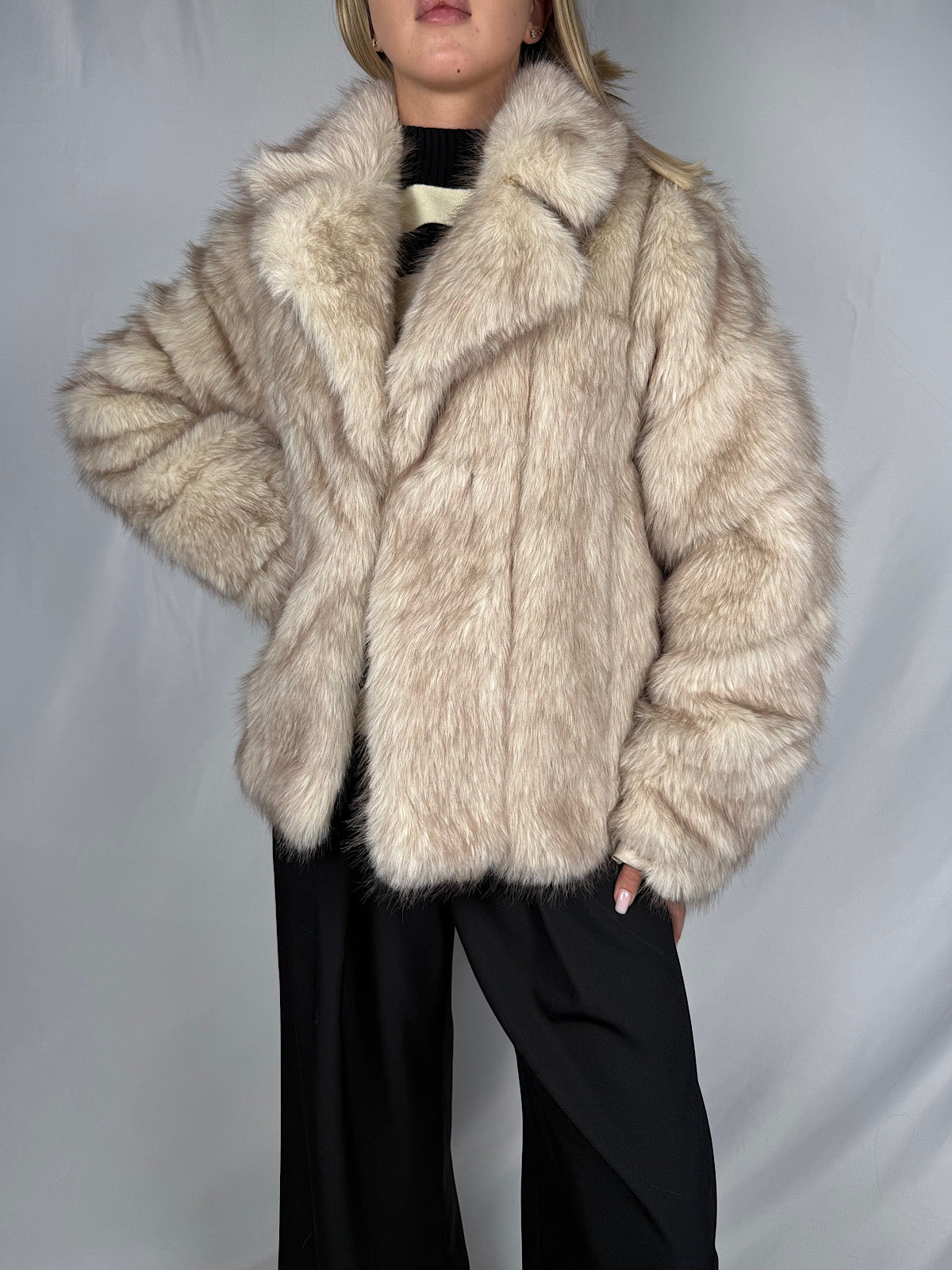 Giacca Eco-Pelliccia Armonia Beige