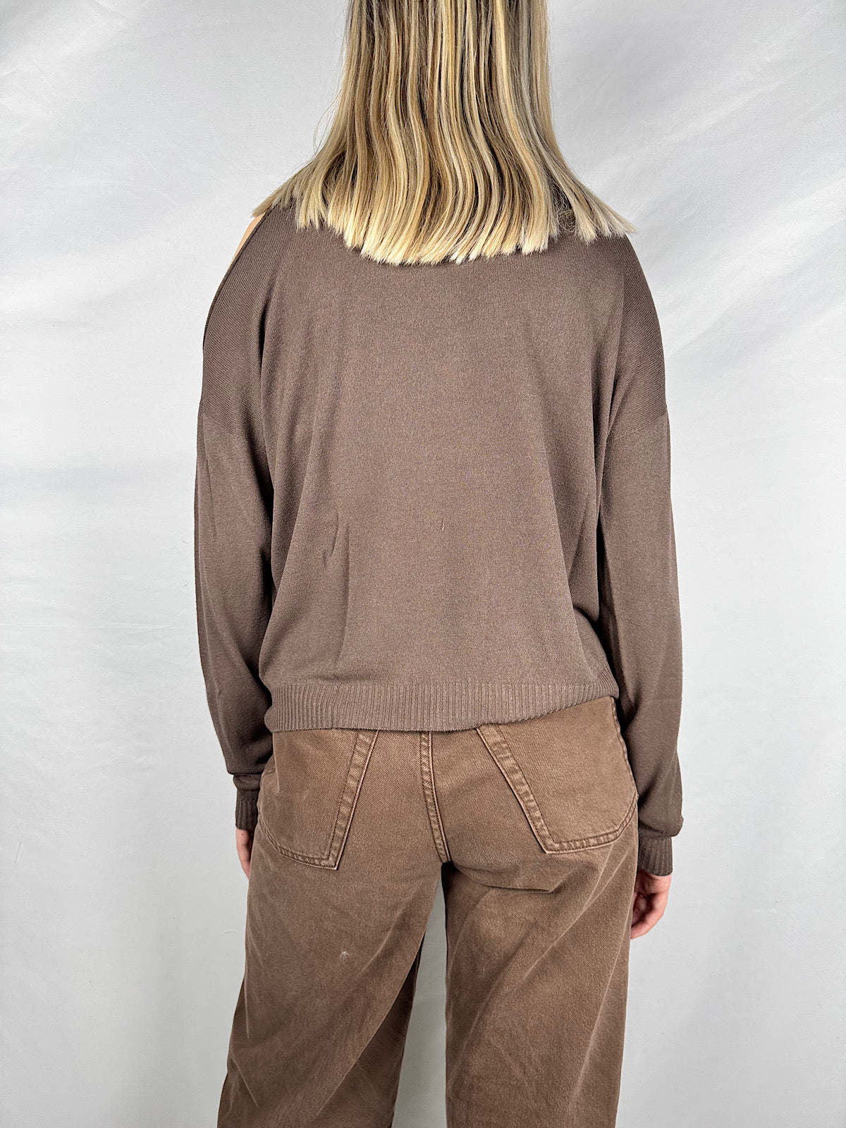 Maglia Cut Out Cioccolato Susy Mix