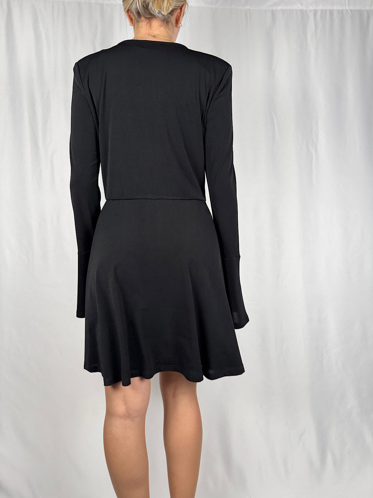 Abito con Rouches Nero Vicolo