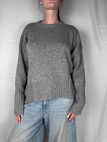 Maglia Girocollo Vicolo Grigio Medio Melange