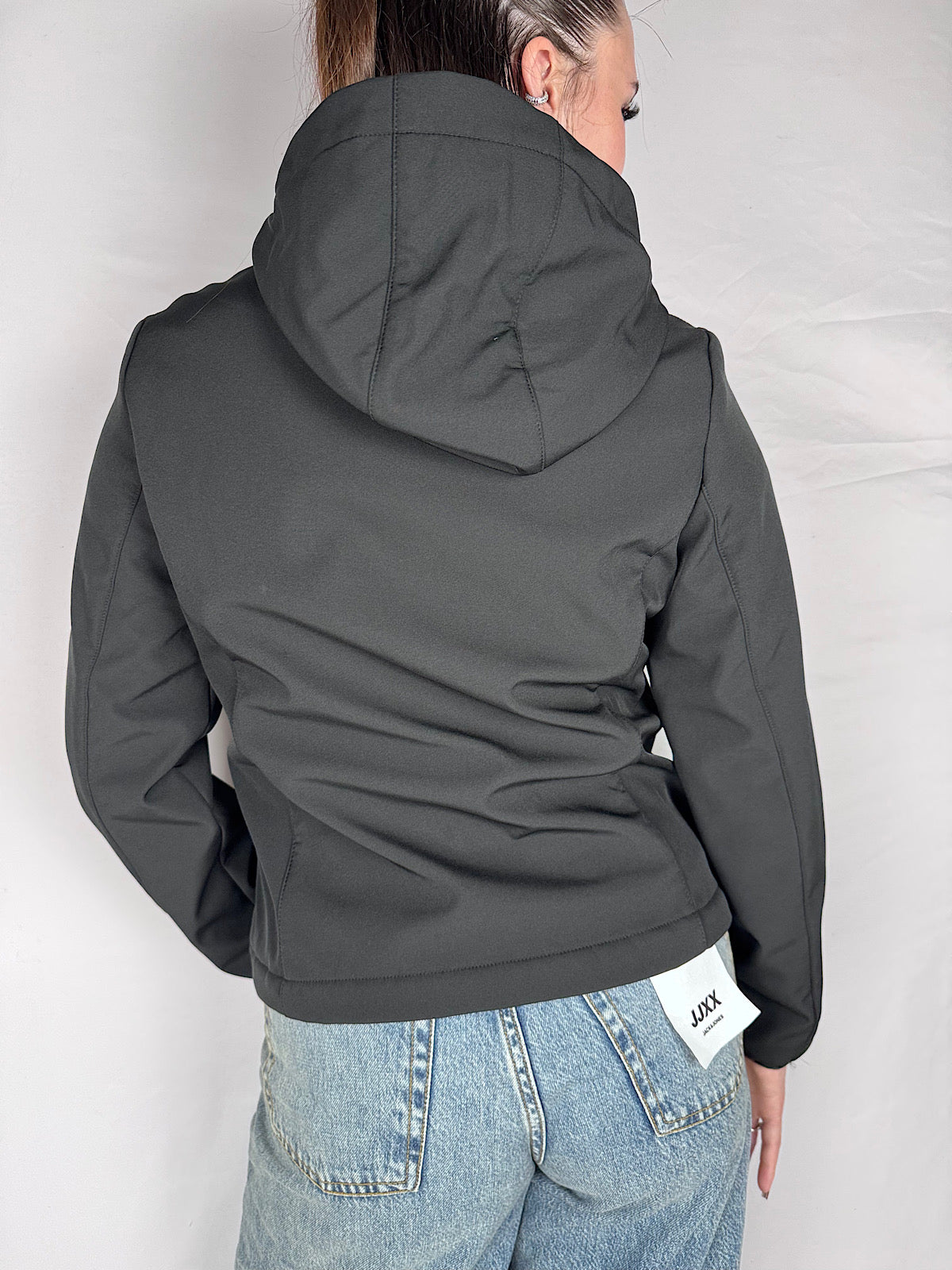 Giacca con Cappuccio Markup Nero