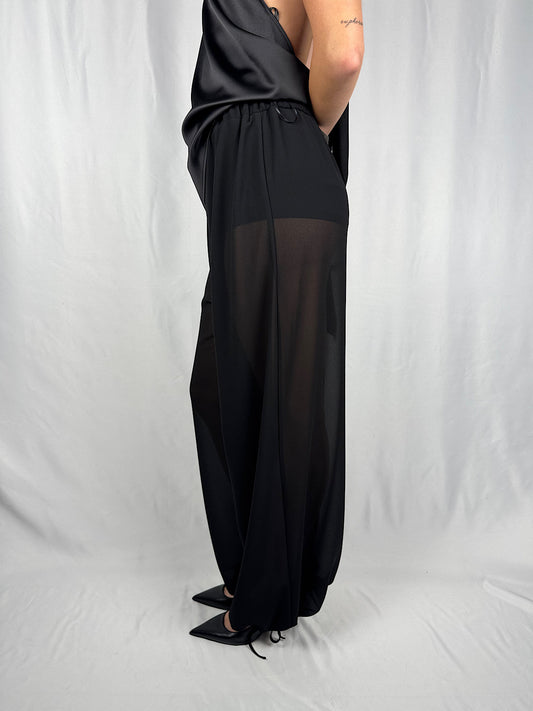 Pantalone in Tulle Nero Vicolo
