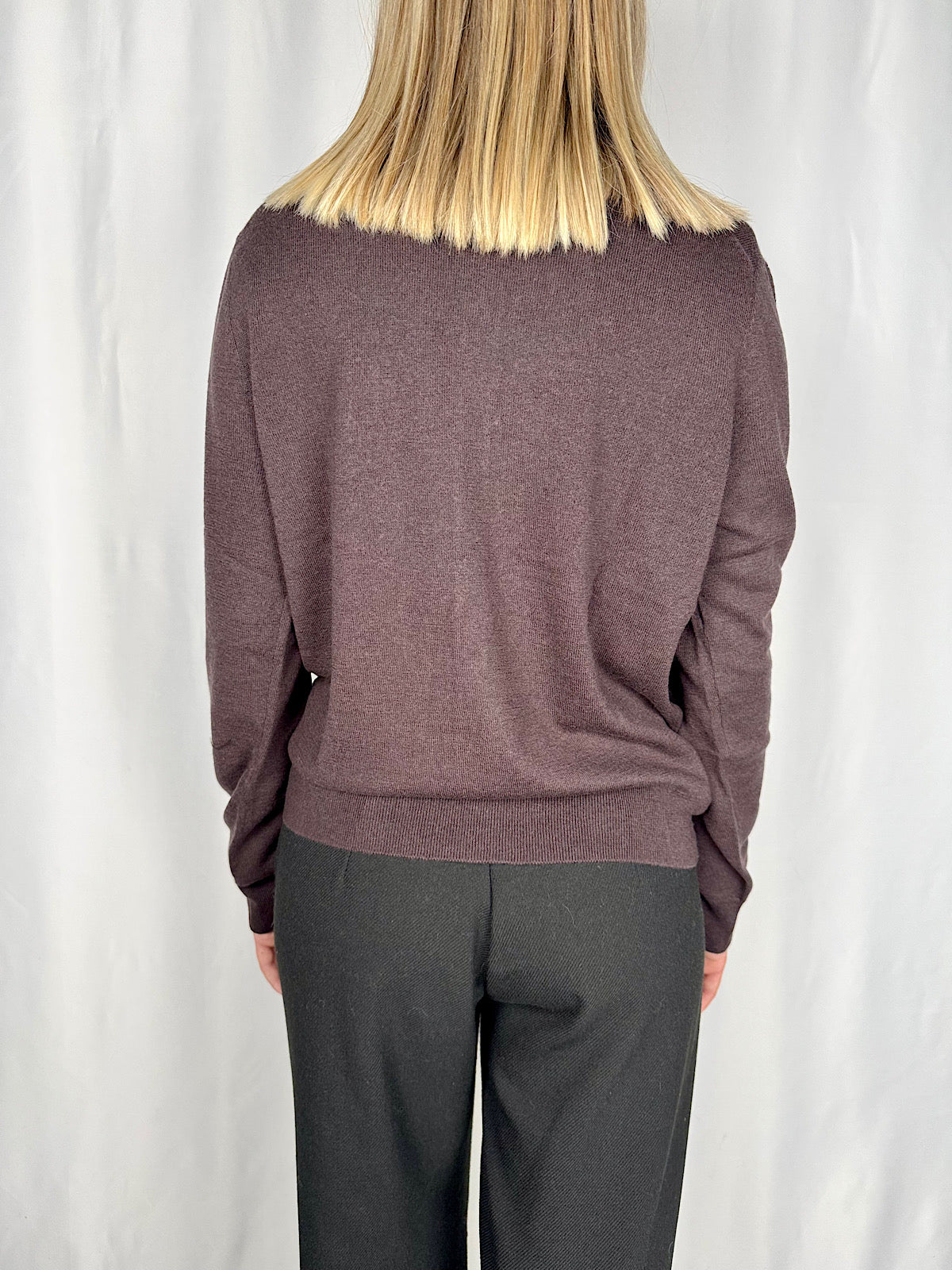 Cardigan Girocollo Cioccolato Vicolo