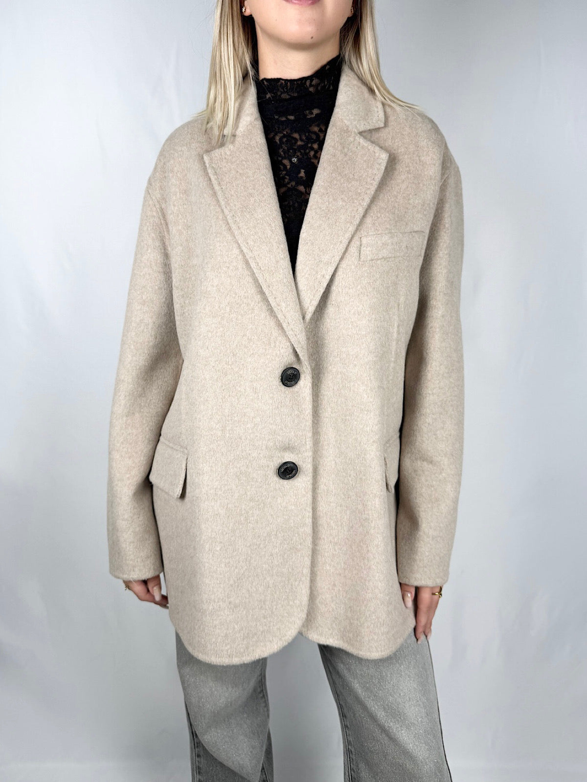 Cappotto Corto Vicolo Hand Made Beige