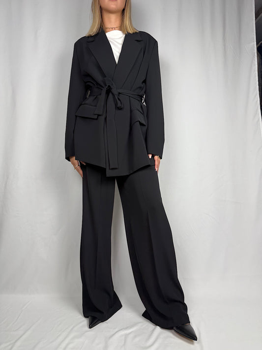 Pantalone con Elastico Vicolo Nero