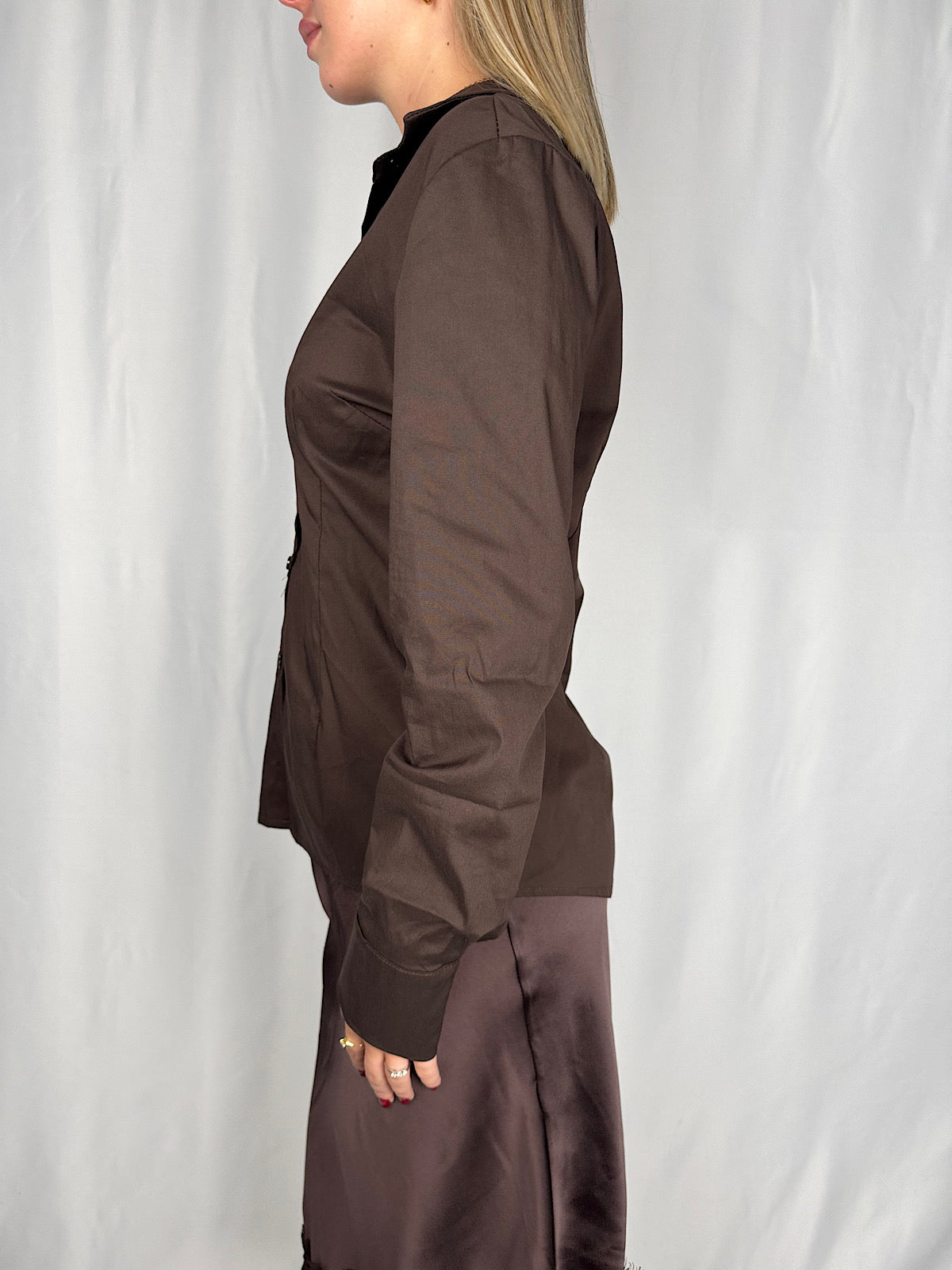 Camicia Basic Marrone Armonia