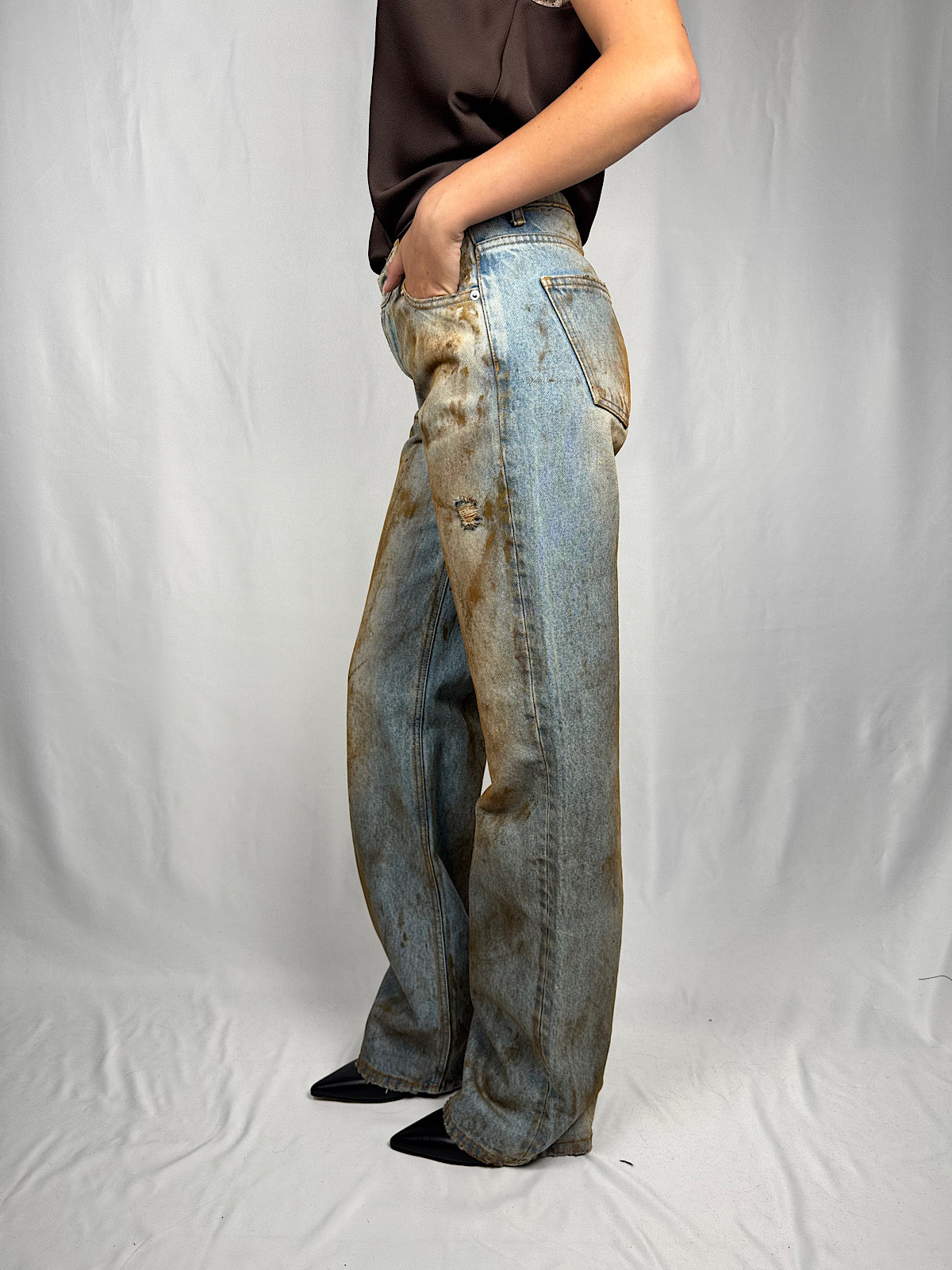 Jeans Alex Lavaggio Effetto Invecchiato Vicolo