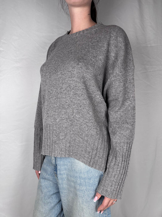 Maglia Girocollo Vicolo Grigio Medio Melange