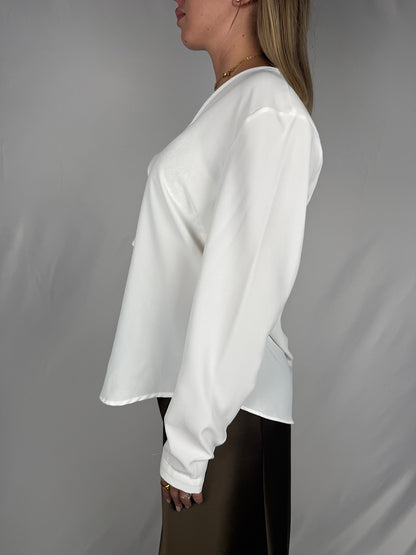 Camicia con Rouches Armonia Bianca