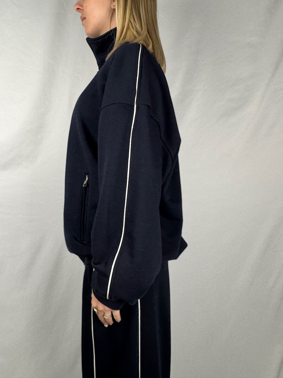 Felpa Aperta Blu Vicolo