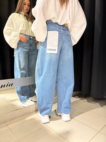 Jeans Barbara Ballon Denim Medio