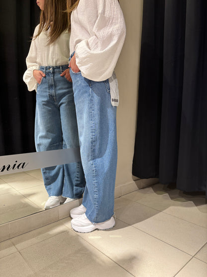 Jeans Barbara Ballon Denim Medio
