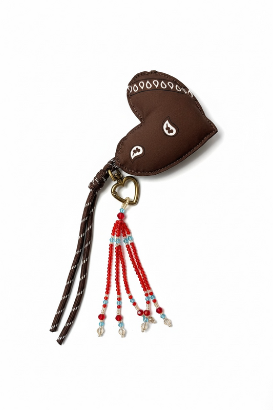 Portachiavi Cuore Vicolo Marrone