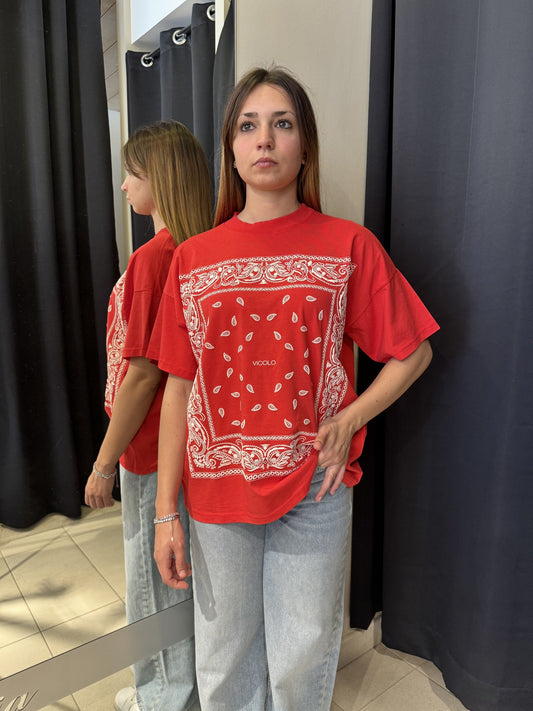 T-Shirt Fantasia Bandana Rossa