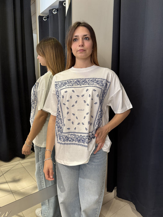 T-Shirt Fantasia Bandana Bianca