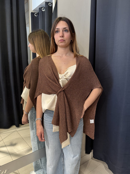 Mantella In Lurex Tabacco