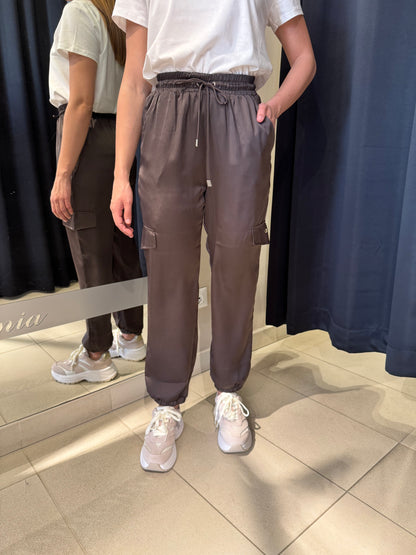 Pantaloni Liu Jo jogging in raso