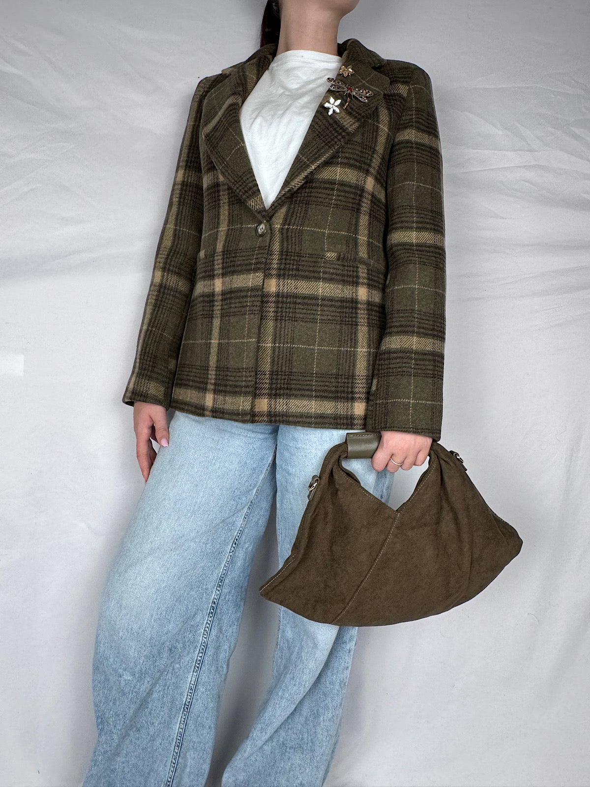 Giacca in Lana Check  Vicolo Verde