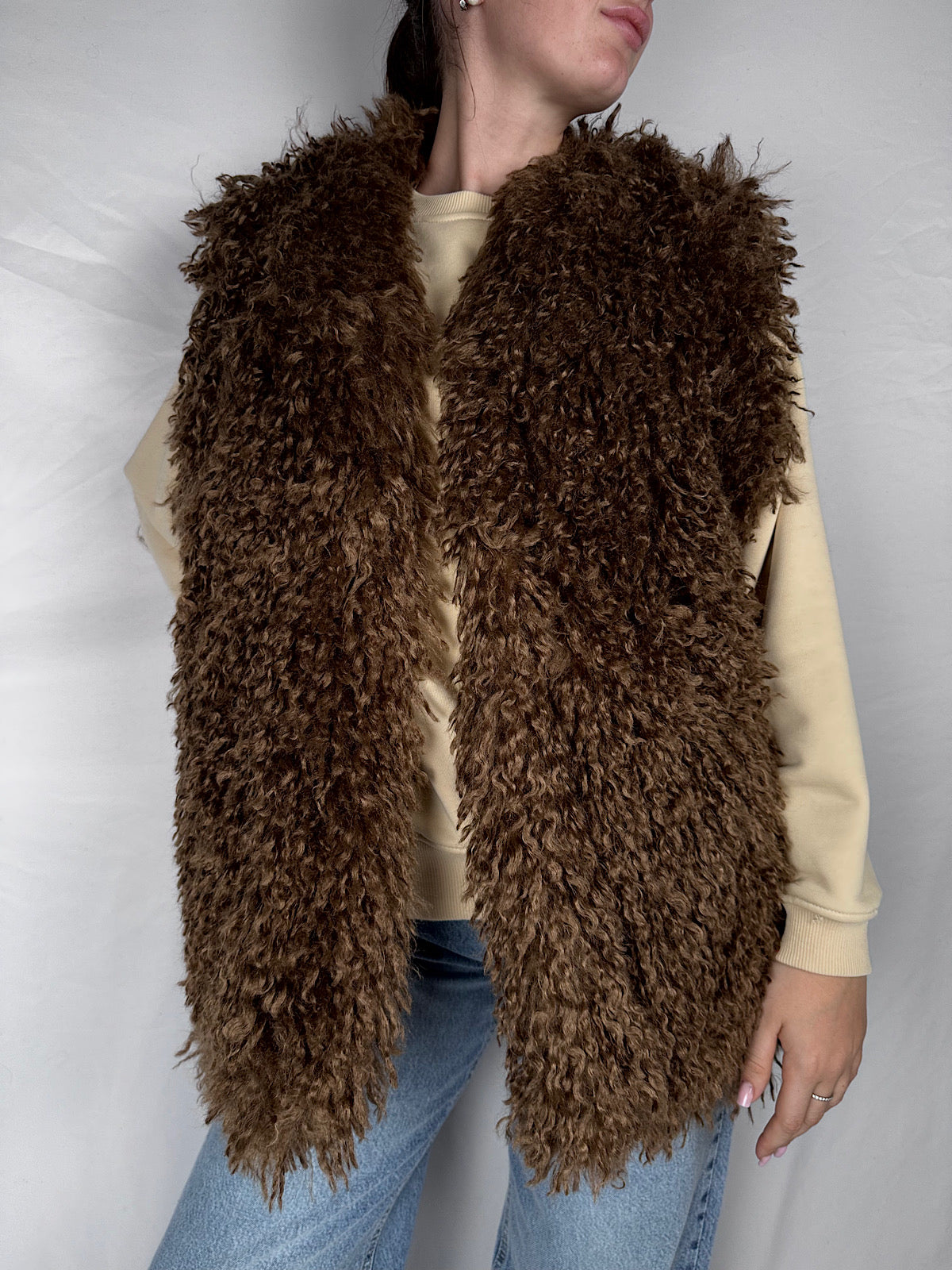 Gilet Reversibile Mongolia Lumina Fantasia Floreale Viola