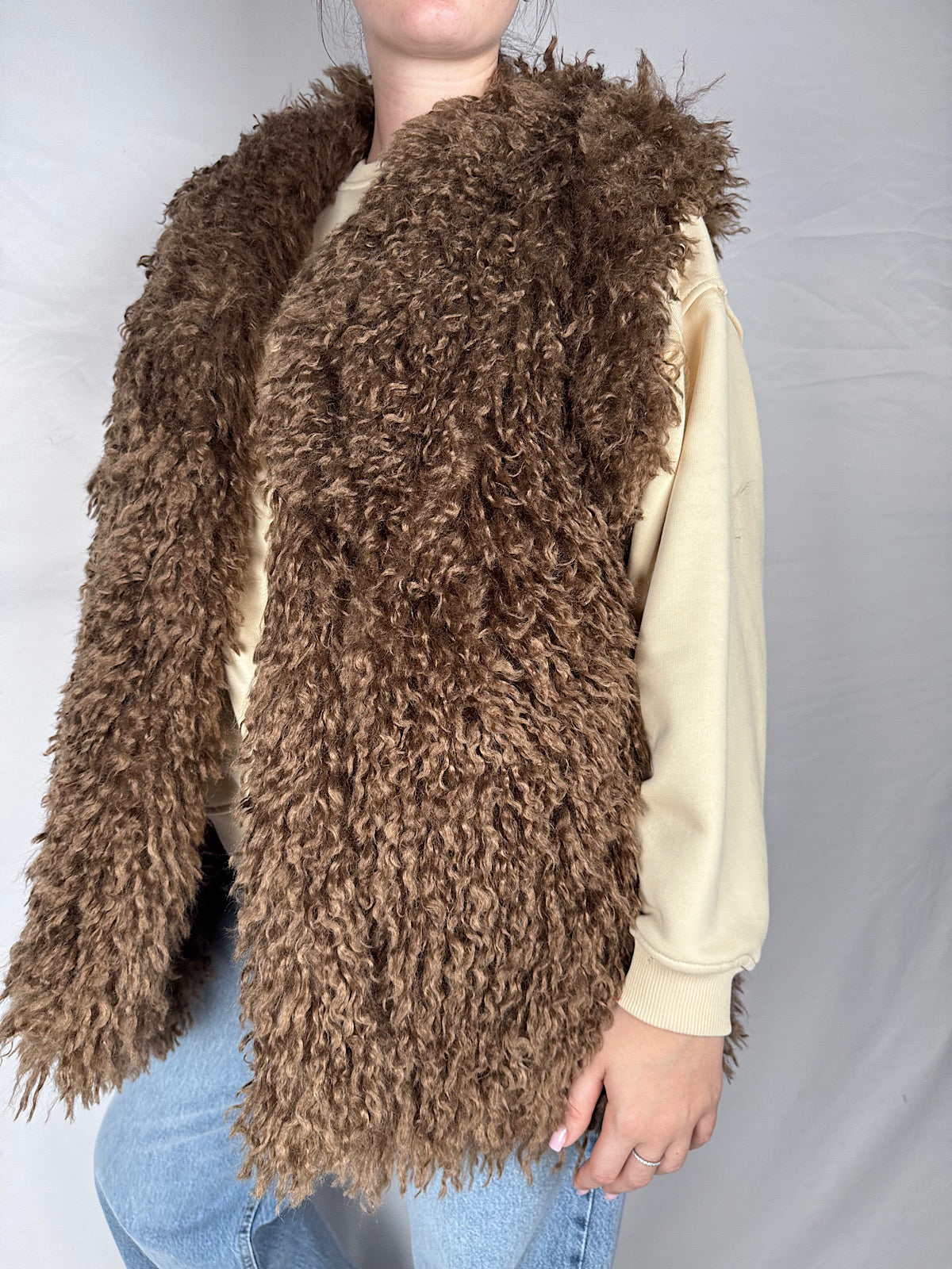 Gilet Reversibile Mongolia Lumina Fantasia Floreale Viola