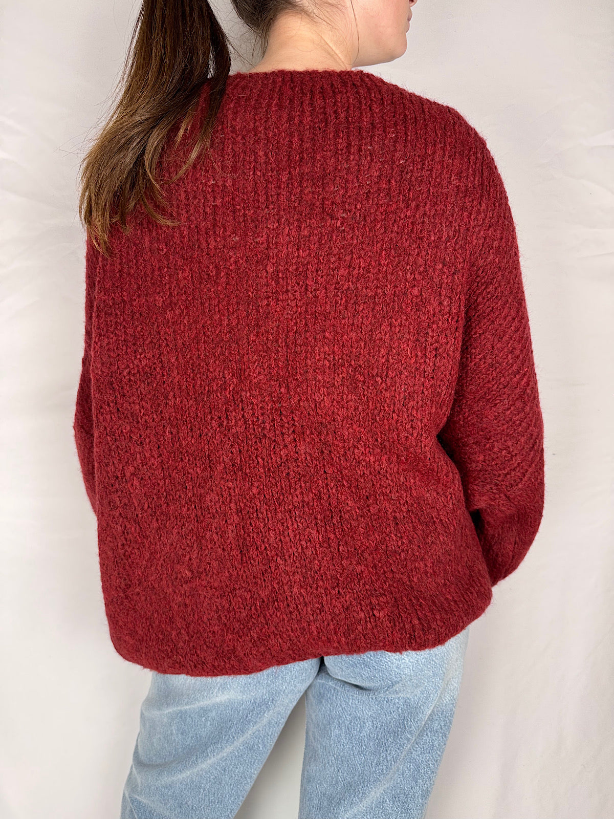 Cardigan Aperto Armonia Bordeaux