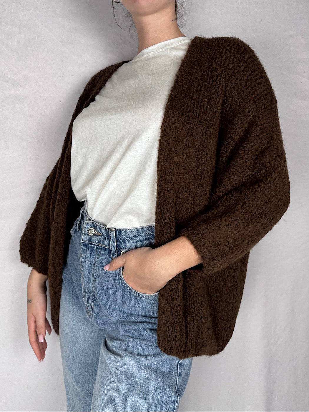 Cardigan Aperto Armonia Moro