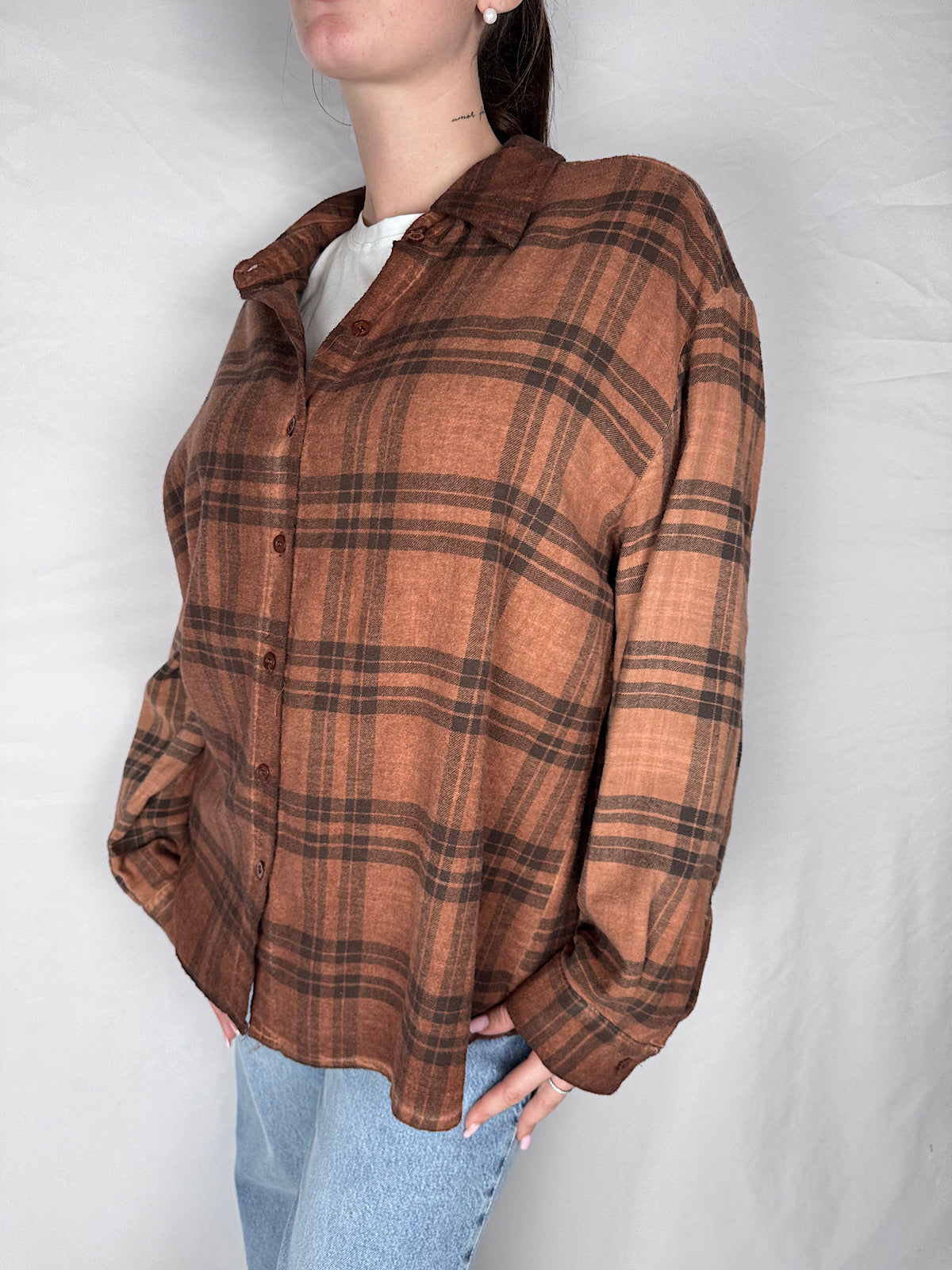 Camicia Over Check Vicolo Bruciato