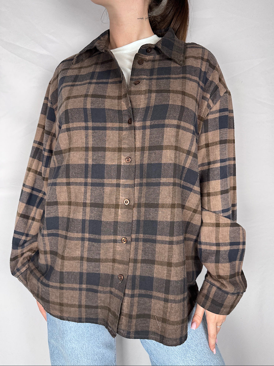 Camicia Over Check Vicolo Moro