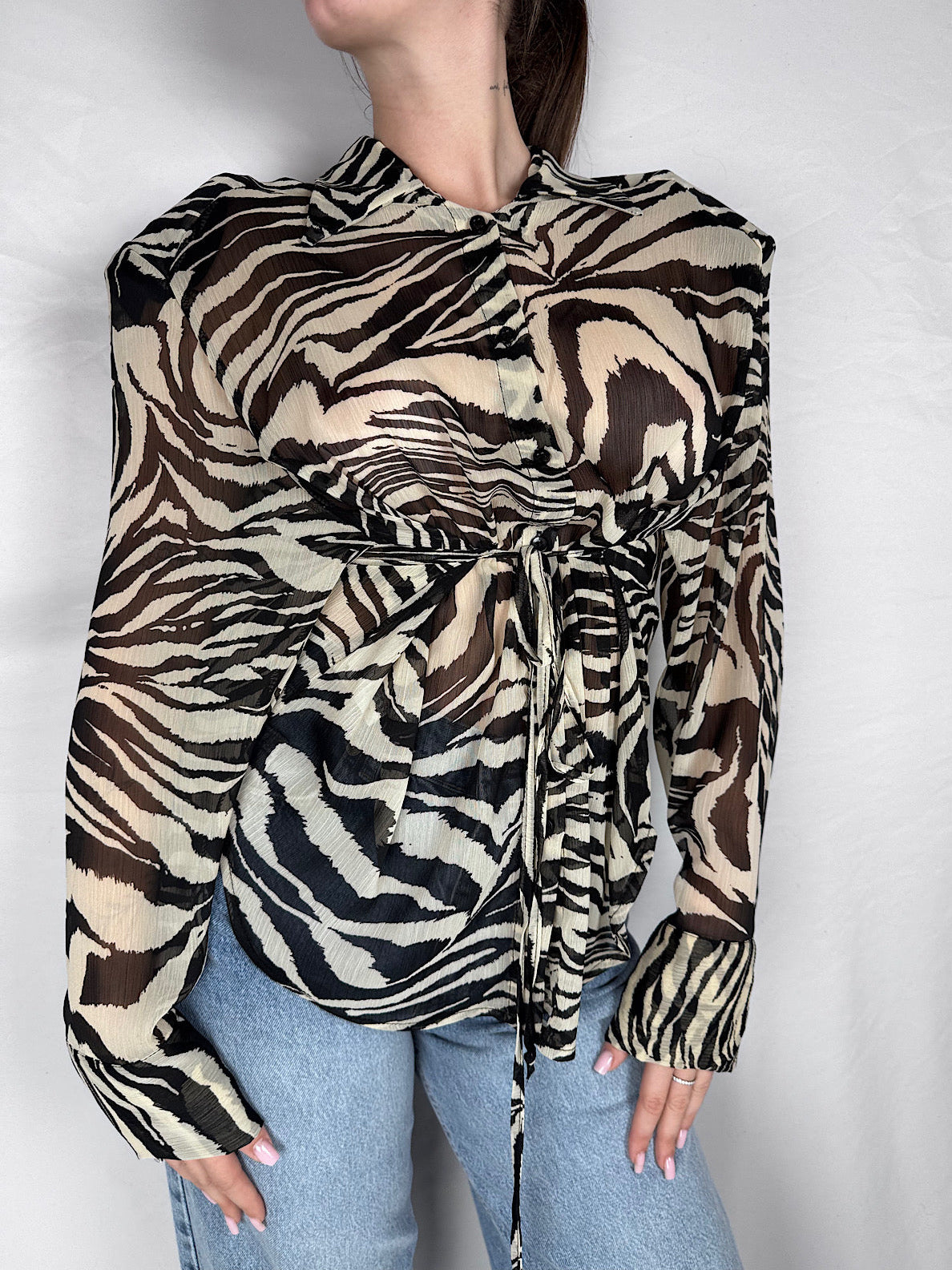 Camicia Lumina Animalier Zebra