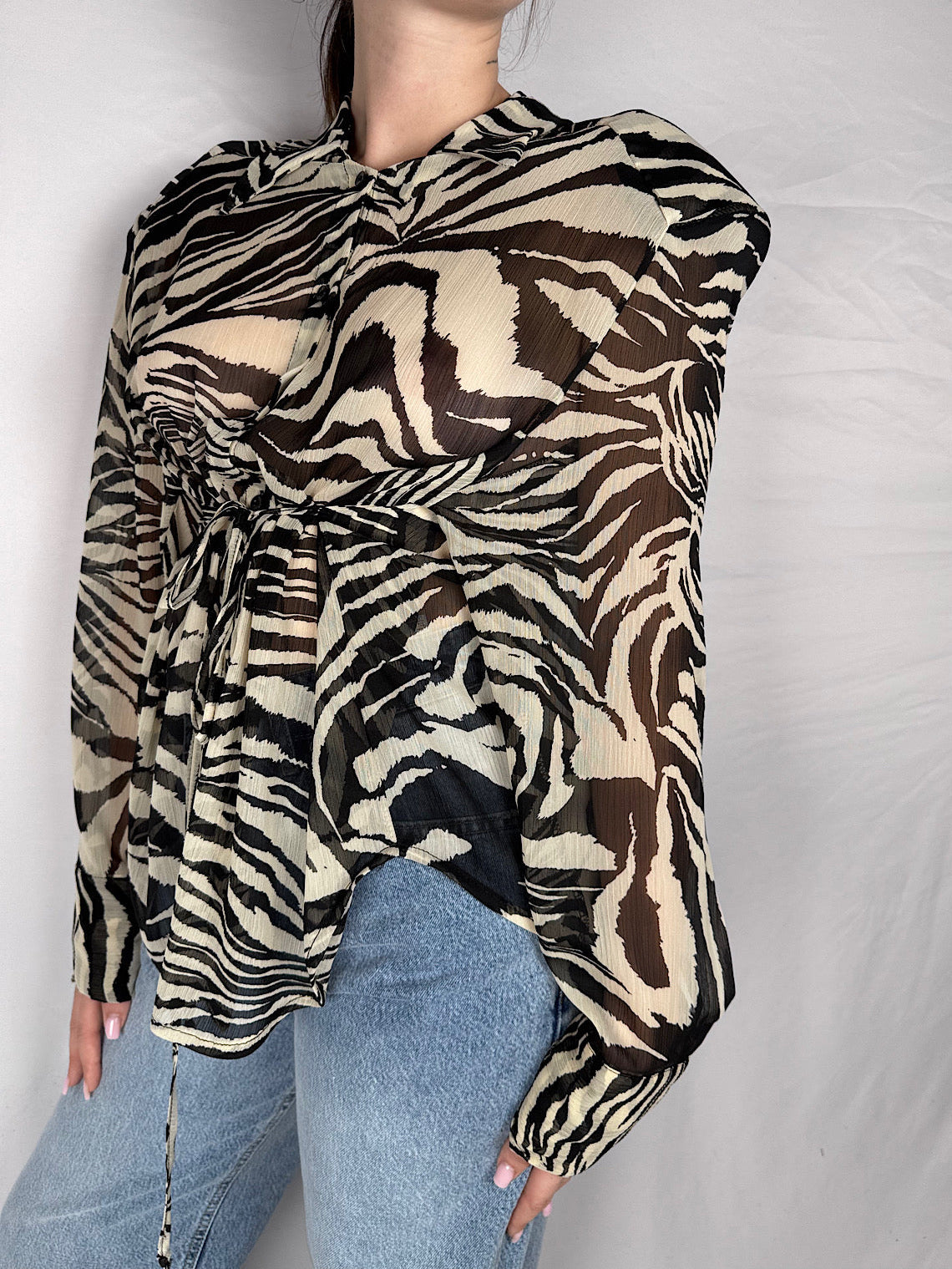 Camicia Lumina Animalier Zebra