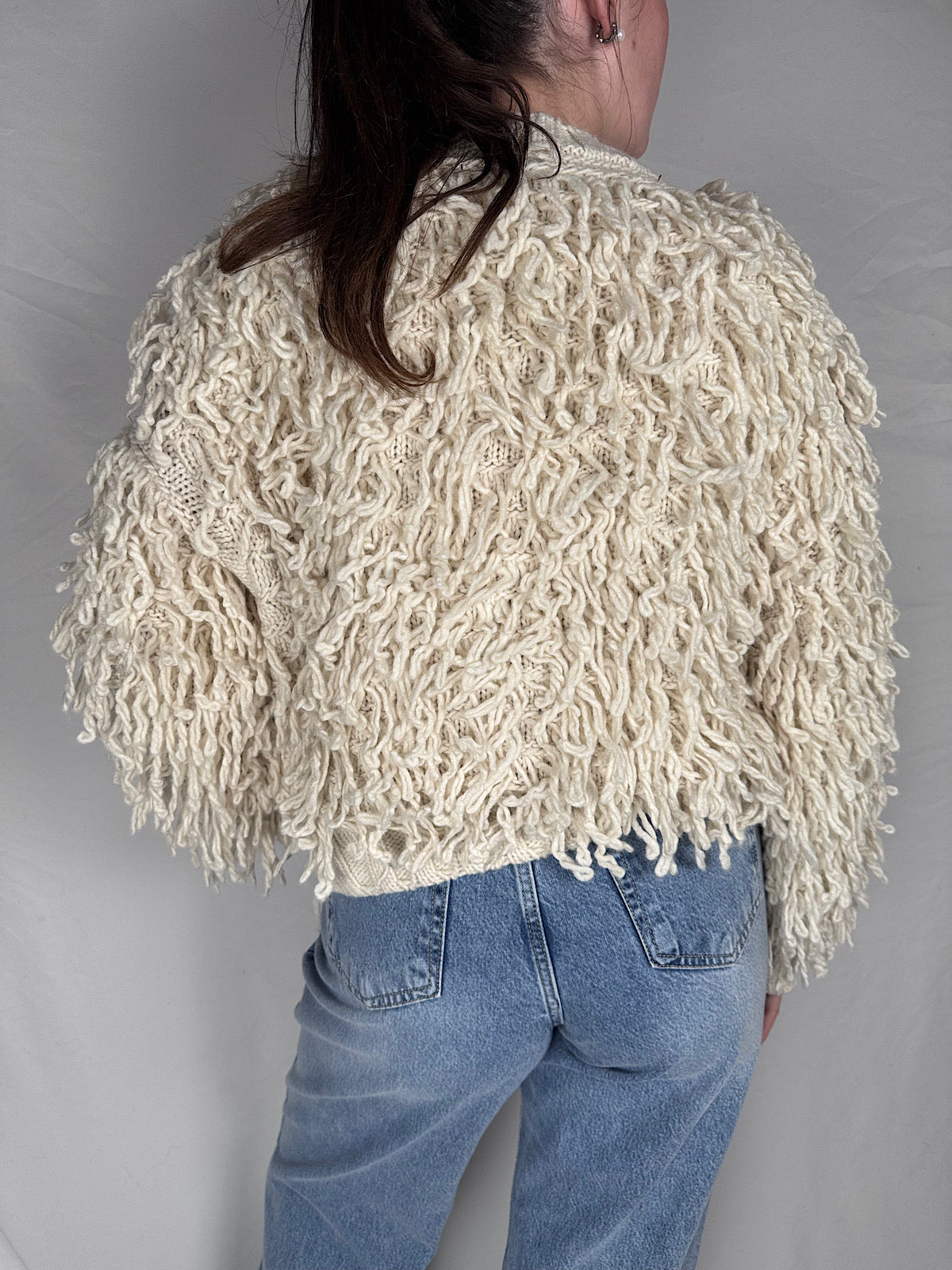 Vicolo Cardigan con Frange Vicolo Burro