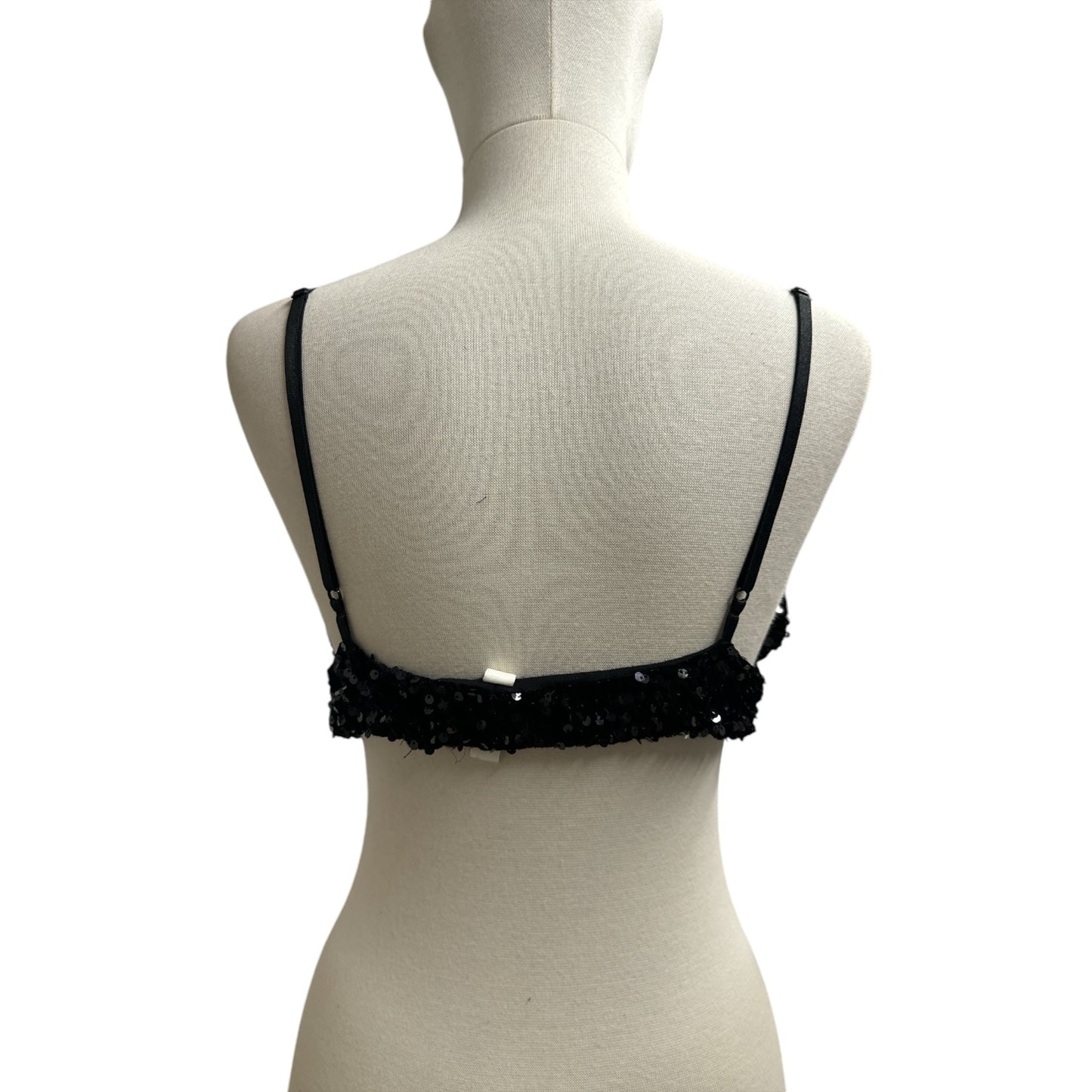 Top Paillettes Nero