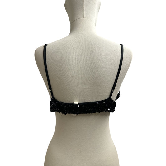 Top Paillettes Nero