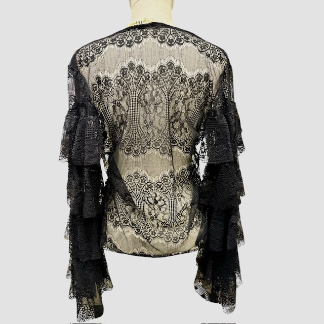 Camicia Rouches Pizzo