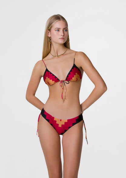 BIKINI TRIANGOLO E SLIP REGOLABILE COPRENTE GUARDA PAMPA