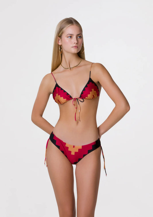 BIKINI TRIANGOLO E SLIP REGOLABILE COPRENTE GUARDA PAMPA